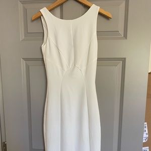 White Midi Zip Dress